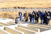 The delegation on the walk about at Sterkfontein Water Treatiment Plant 05